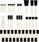 50 Pack Foam Brushes 0.35"- 2", Assorted Sizes, For Painting. Fixed Price $11.59.