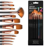 Professional Artist Set 12 - Painting Brushes Kit For Kids, Ad.... Fixed Price $14.27.