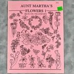 Aunt Martha's Flowers Iron-on Transfer Book 351 Vintage 1980S Embroid. Pattern. Fixed Price $18.69.