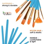 Paint Set For Acrylic Watercolor Oil Gouache Art Brushes ( Blue Handle ). Fixed Price $7.99.