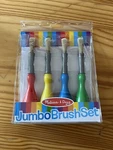 Melissa And Doug Jumbo Paint Brush Set (4)- Toddler- Preschool- Birthday- Gift. Fixed Price $15.00.