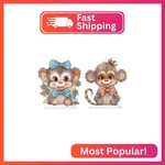 Antor 2 Pack Monkey Diamond Painting Tabletop Kit - Cute 5D Diy Art. Fixed Price $18.31.