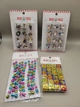Mini Christmas Tree Ornaments Nicole's New Old Stock Snowman Presents +++ Box F. Fixed Price $17.00.
