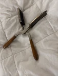 Vintage Marcel 1920'S Hair Crimper Iron, Wood Handles 10.25 Long. Fixed Price $17.00.