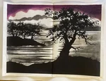 Picture To Tri-chem 8468 B 8515 Sunset Tree Silhouette (partial Paint). Fixed Price $22.95.