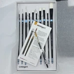 Kingart Premium White Taklon Truth Series Long Handle Artist Brush Set Of 10. Fixed Price $76.50.