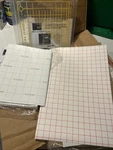 100 Sheets 8.5"X 11" Ink Jet Heat Transfer Paper Light Fabrics Red Grid Usa Made. Fixed Price $9.96.