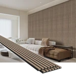 Natural Walnut Acoustic Wood Panels 108"X11" - 2 Pack For Home Decor. Fixed Price $216.99.