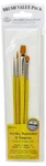 Royal & Langnickel: RSET-9123 4PC Gold Taklon S10, 1/4", 3, D5. Fixed Price $11.99.