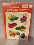 Vintage 1981 Meyercord Decalart Water Applied Decals 0203 Mixed Vegetables Nos. Fixed Price $12.50.