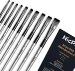 Flat Brush Set 10 Piece Acrylic Watercolor Oil Craft Artist Painting Kit. Fixed Price $21.99.