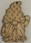 Ready To Paint Wood Ornament - #054 Gnome Free Shipping. Fixed Price $8.25.