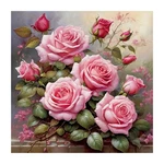 Fhbubpup Pink Rose Diamond Painting Kits For Adults, 30 X Cm, Colorful. Fixed Price $15.81.