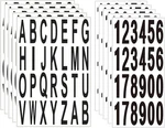 10 Sheet 3 Inch Mailbox Numbers And Letters Cut Classic Style Self-adhesive Viny. Fixed Price $10.99.