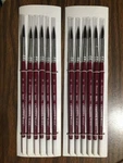 Creative Mark Artist Squirrel Round Brushes Size 8, Set Of 12 Pcs # 87218. Fixed Price $17.95.