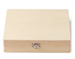 2-PACK Unfinished Wooden Box Hinged Lid For Jewelry, Crafts & Cigar 8.5". Fixed Price $11.99.