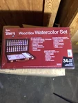 Darice Studio 71 Wood Box 34 Piece Watercolor Painting Set - New. Fixed Price $18.85.
