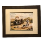 Jack J. Wells (D.2019) Artist Proof Signed Print Cowboy Kitchen Scene Watercolor. Fixed Price $500.99.