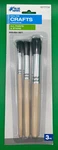 Blue Hawk 3-PIECE Stencil Brush Set New (open Package) Model # LPS-23. Fixed Price $7.99.