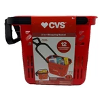 Cvs Kids Shopping Cart Basket 13 Piece With Black Handle, New Rare. Fixed Price $17.99.