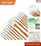 Artify Oil Paint Brushes Set, 15PCS Professional Natural Chungking Bristle Ac.... Fixed Price $50.93.