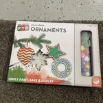 Paint Your Own Porcelain Ornaments Simply Bake&display. Fixed Price $25.00.